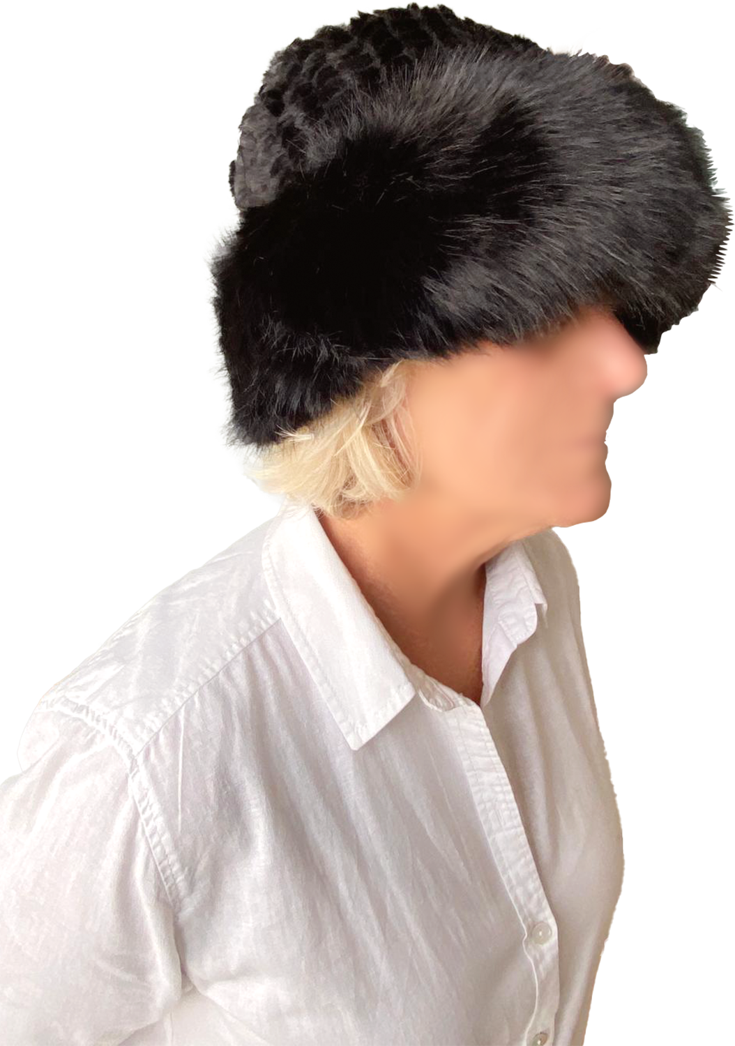 Chapeau Fourrure Noir