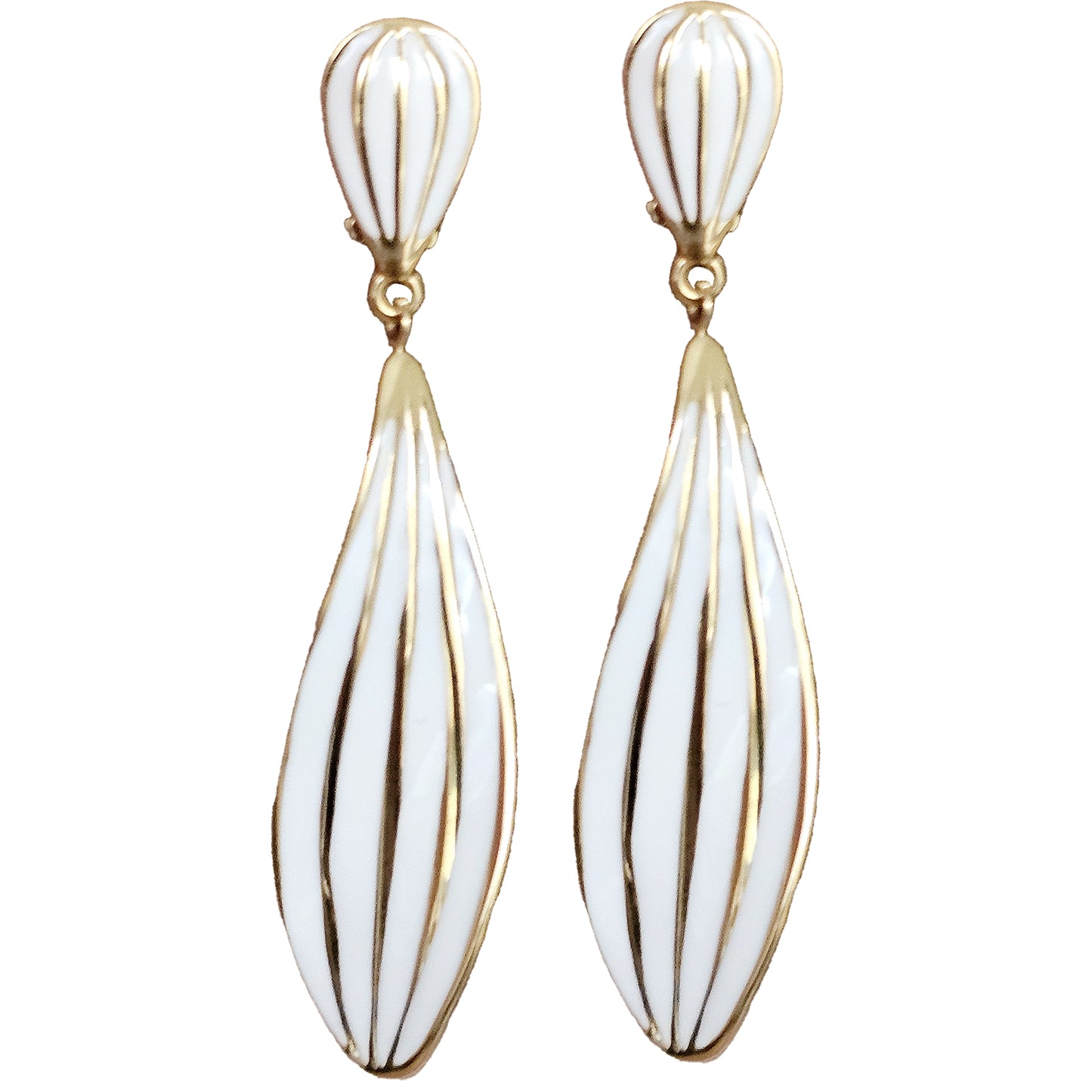 Boucles d'oreilles Laque et Or