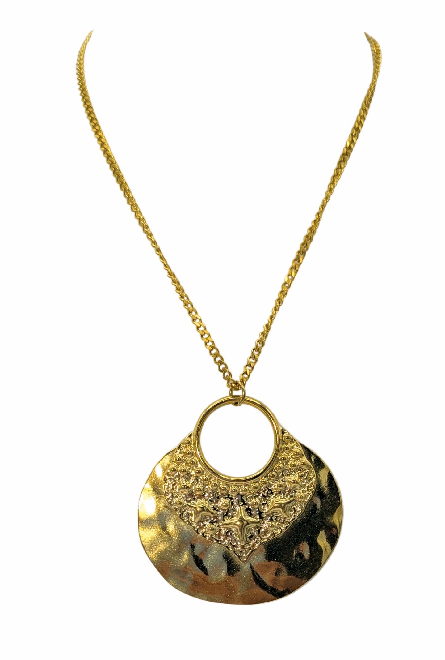 Collier Doré Martelé