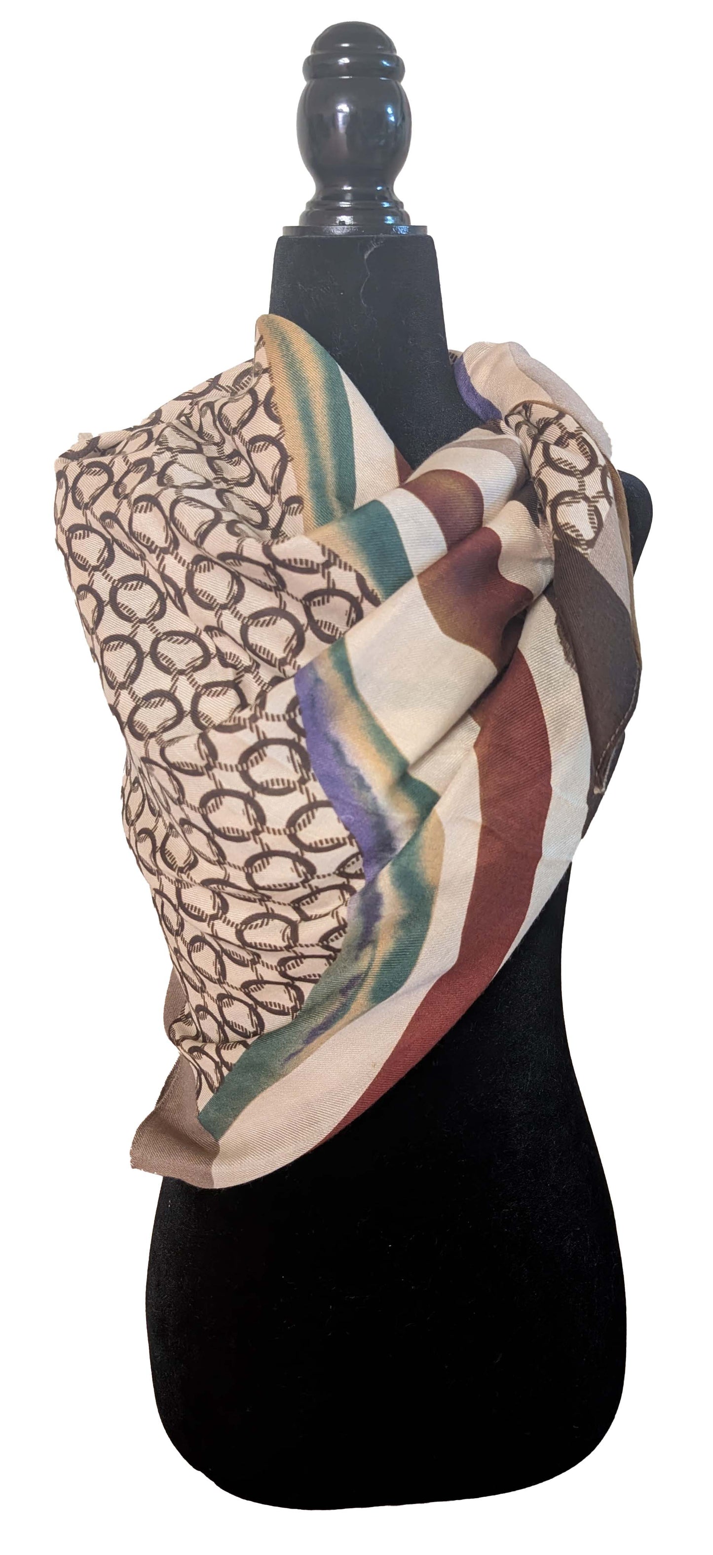 Foulard à Motifs Géométriques