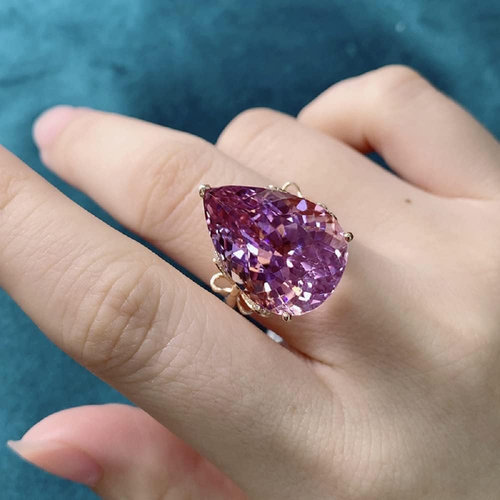 Bague aura rosé