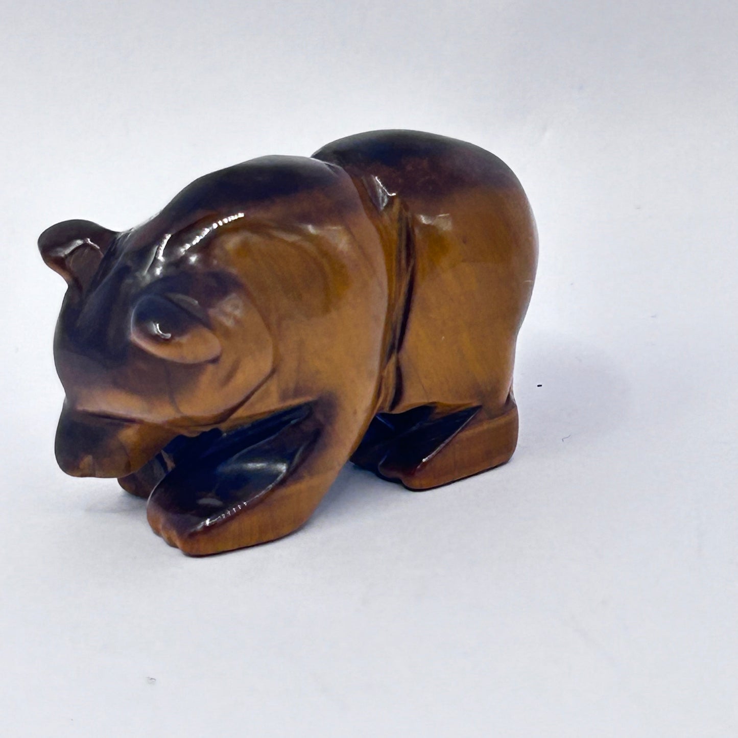 Figurine Ours en Oeil de Tigre