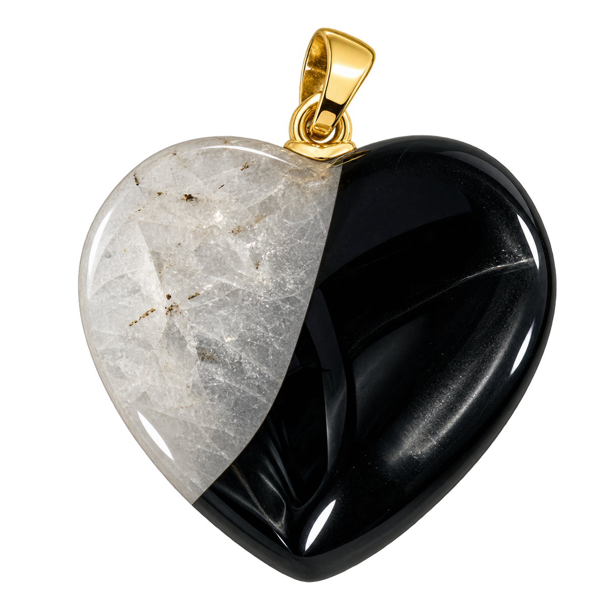 Pendentif coeur onix