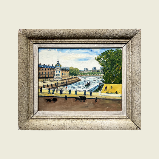 Elisée Maclet (peintre de Montmartre) La Seine à Paris