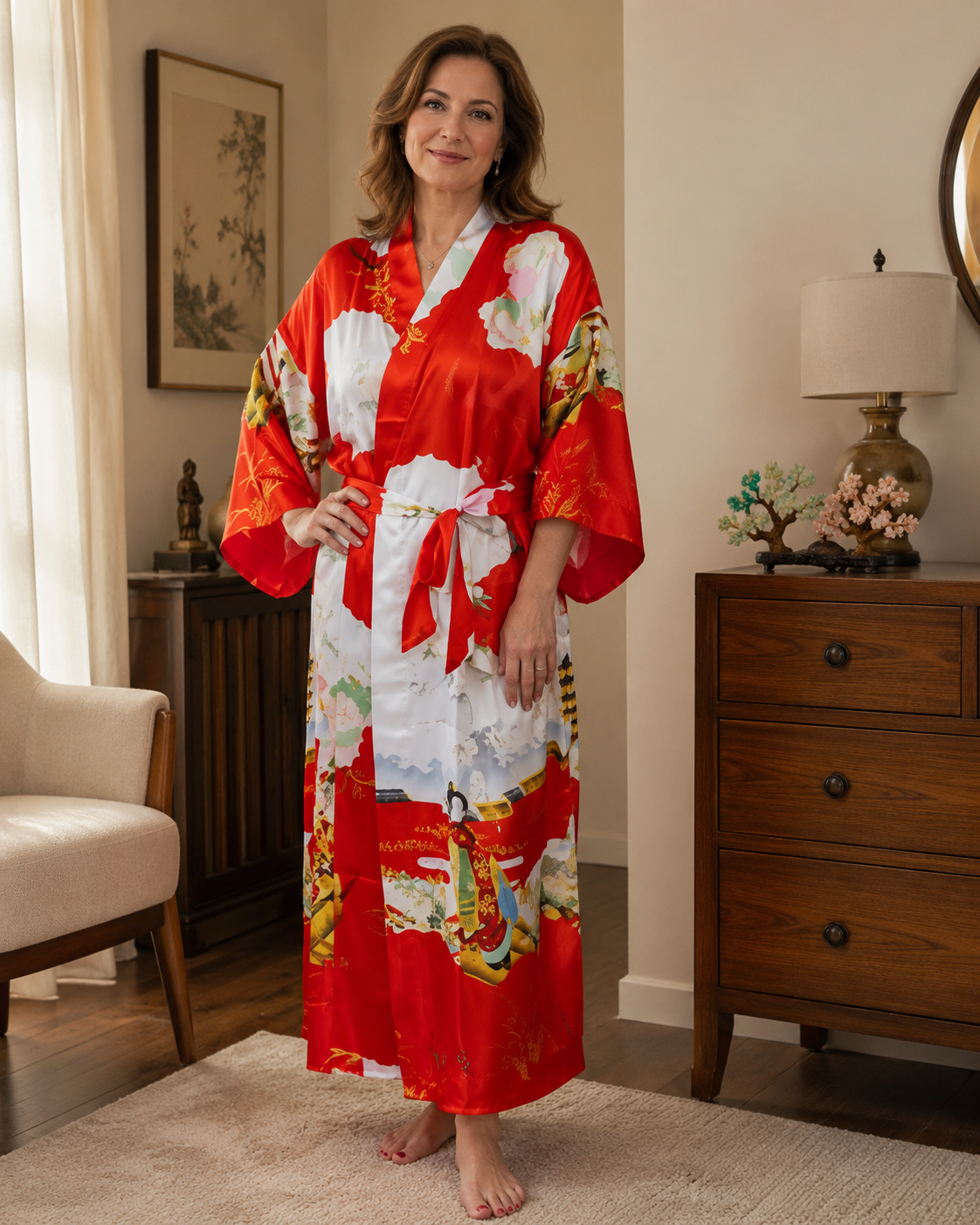 Kimono Geisha rouge