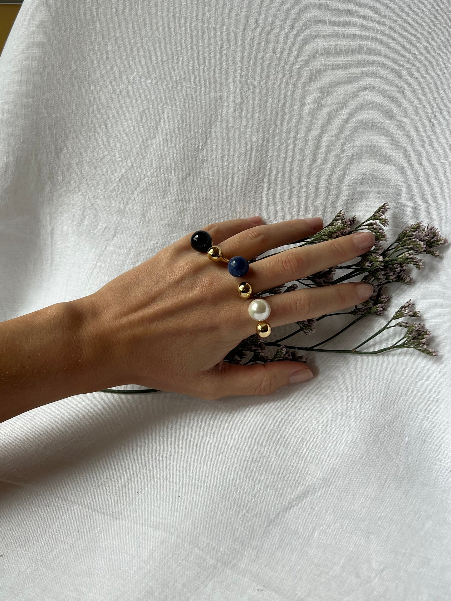 Bague Cosmos Onyx