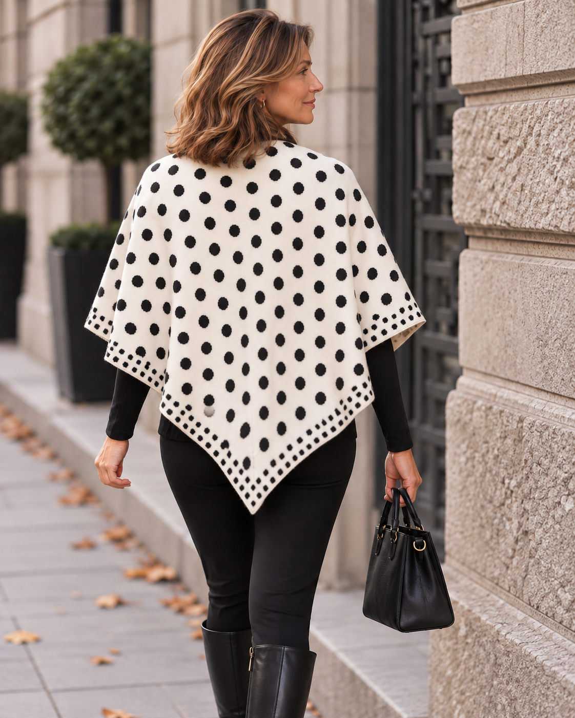 Poncho à Pois