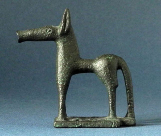 Petit Cheval Grec Antique Géométrique 7cm.
