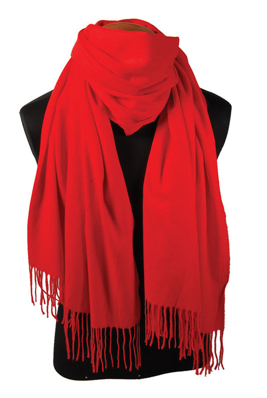 Echarpe Douce Laine Vierge - Rouge