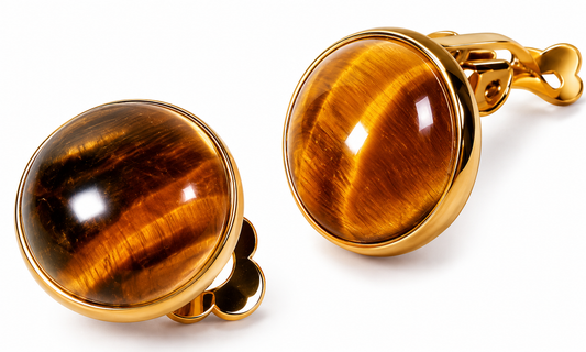 Boucles d'oreilles Oeil de Tigre