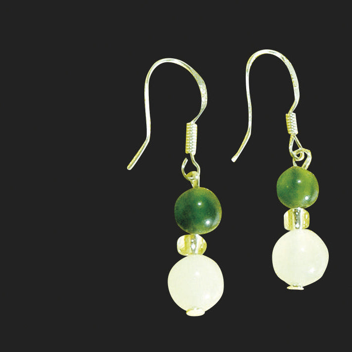 Boucles d'oreilles en perles de jade