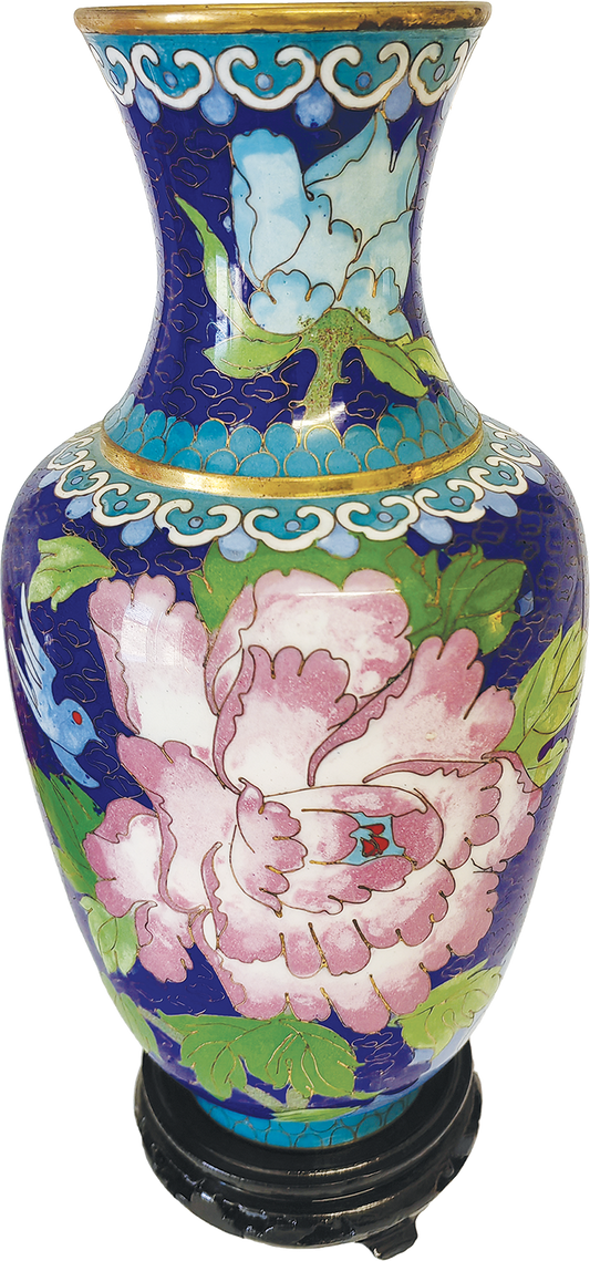 Vase Cloisonné Noir