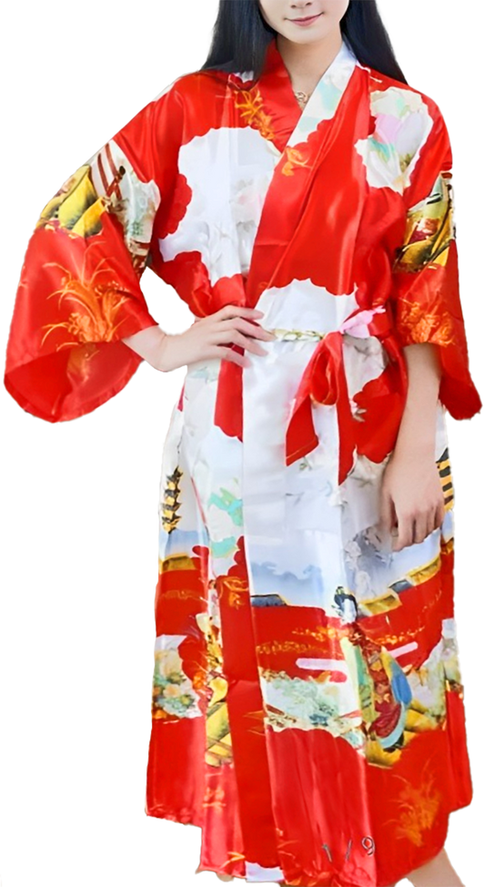 Kimono Geisha rouge