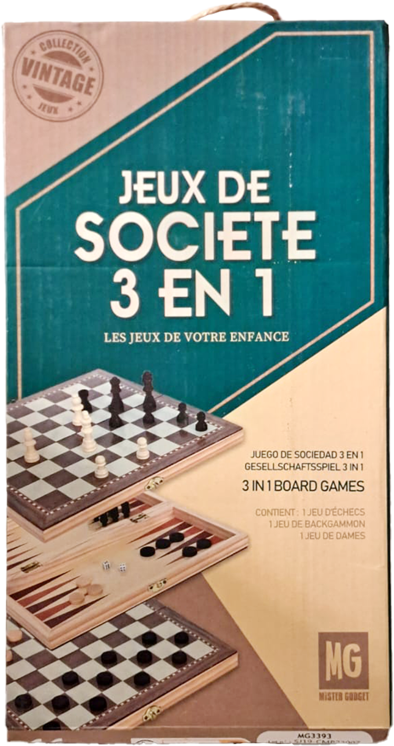 Jeux de société 3 en 1