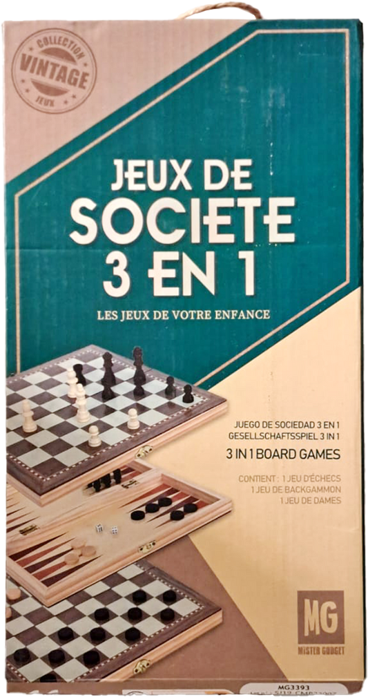 Jeux de société 3 en 1