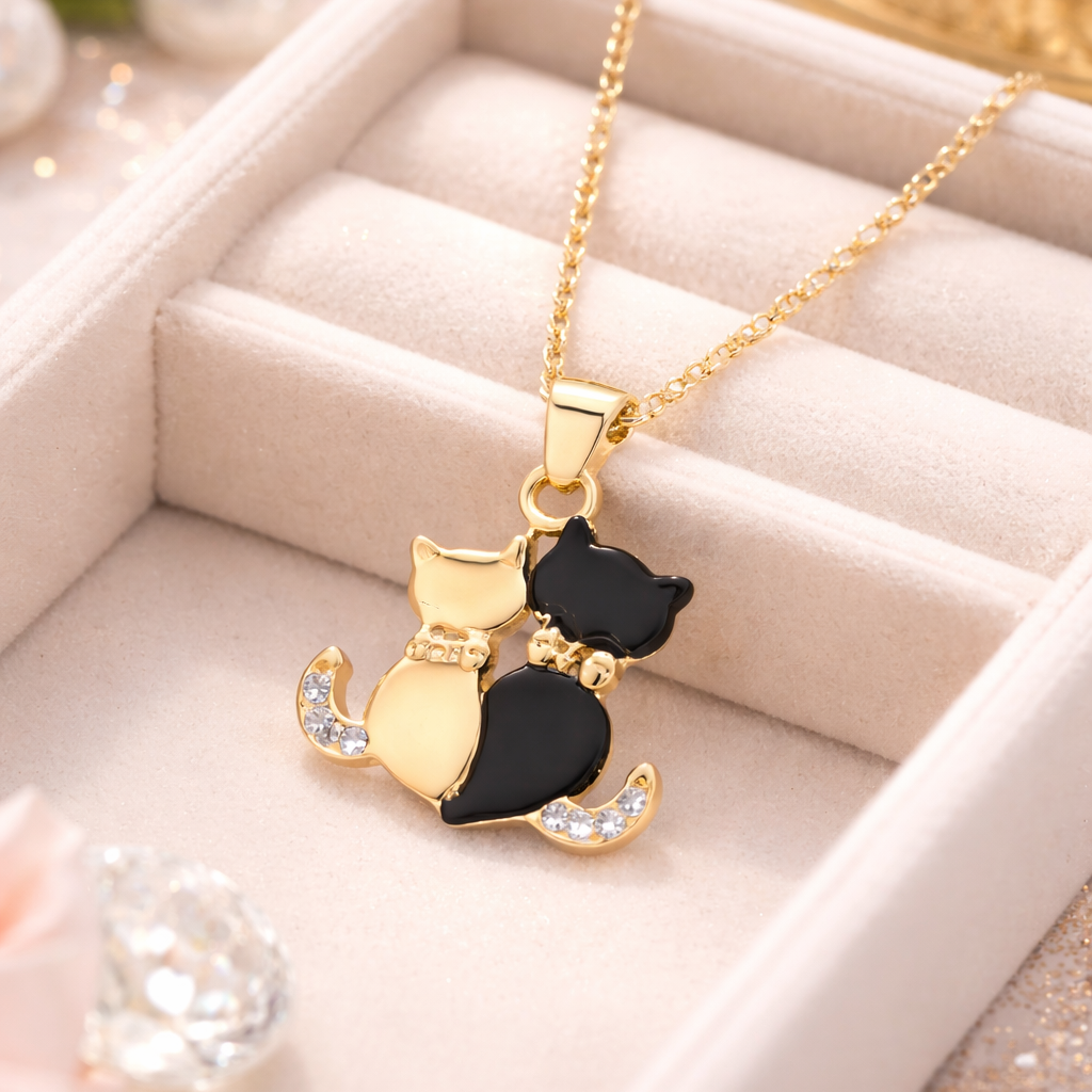 Collier Petits Chats - CADEAU GRATUIT