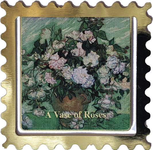 "Marque-page « Un vase de roses » de Vincent van Gogh"