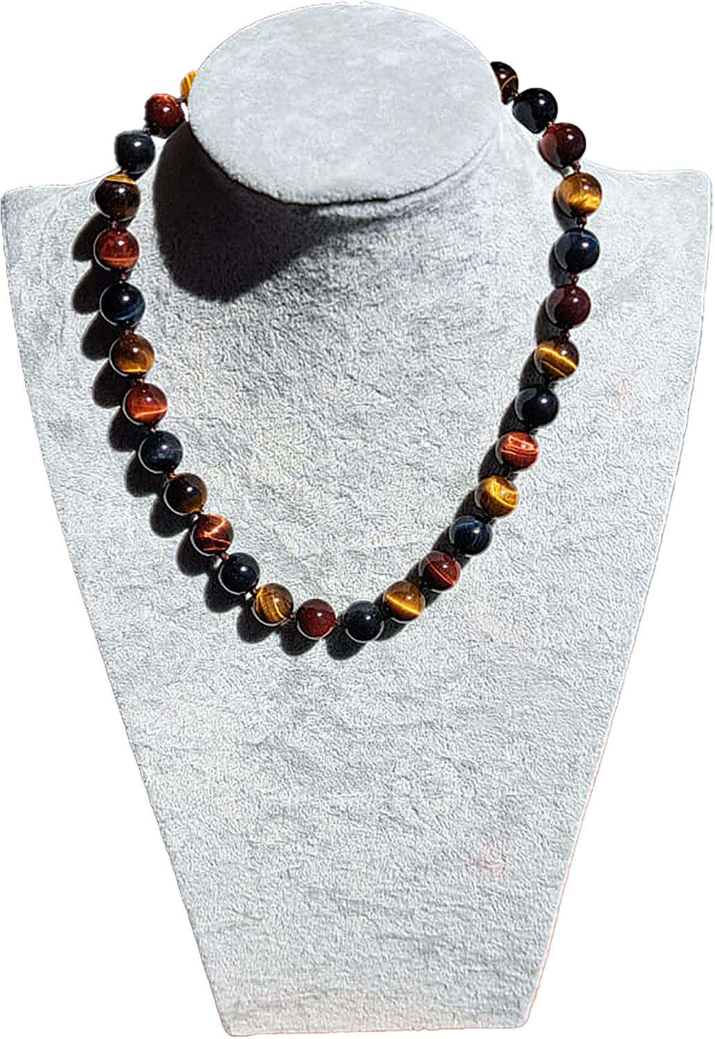 Collier « 3 Œils » Perles 1,10 cm.