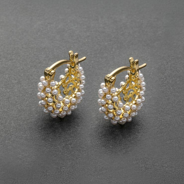 Boucles d'oreilles en nid de perles