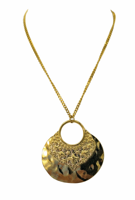 Collier Doré Martelé