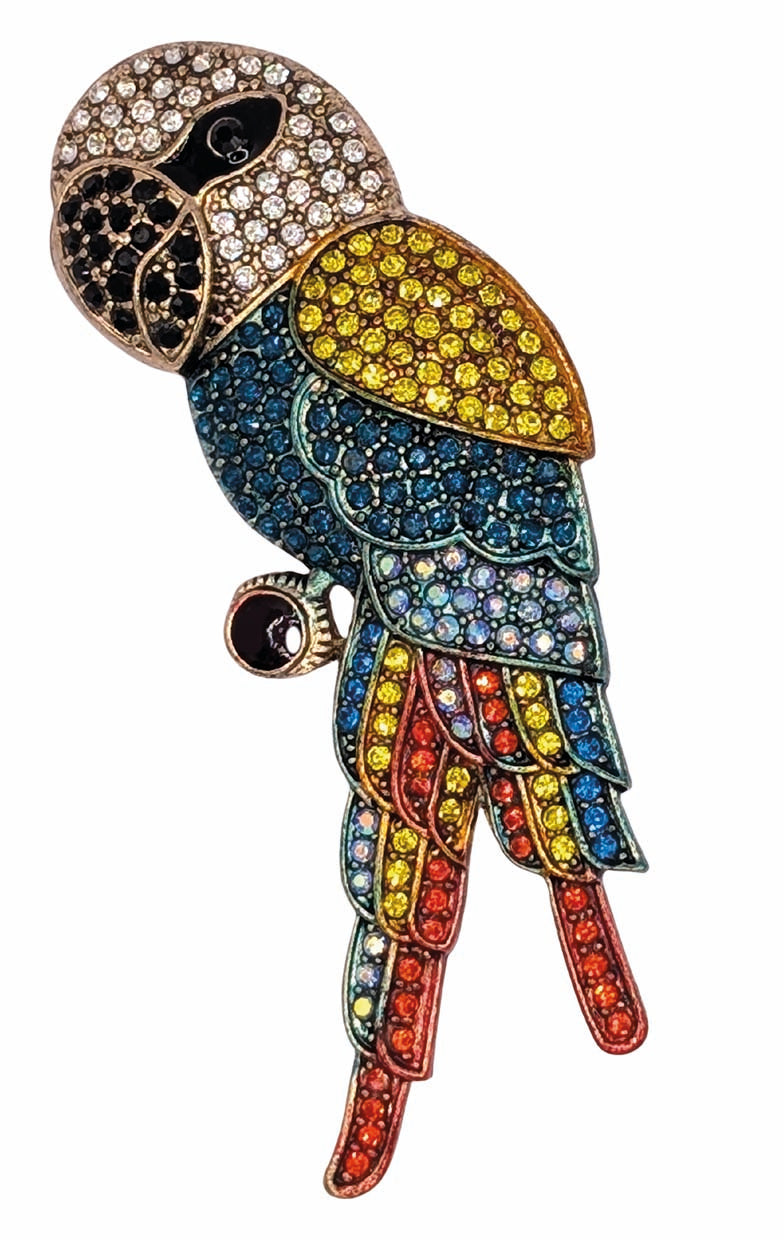 Broche “Perroquet Tropical”