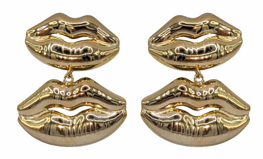 Boucles d'oreilles lèvres