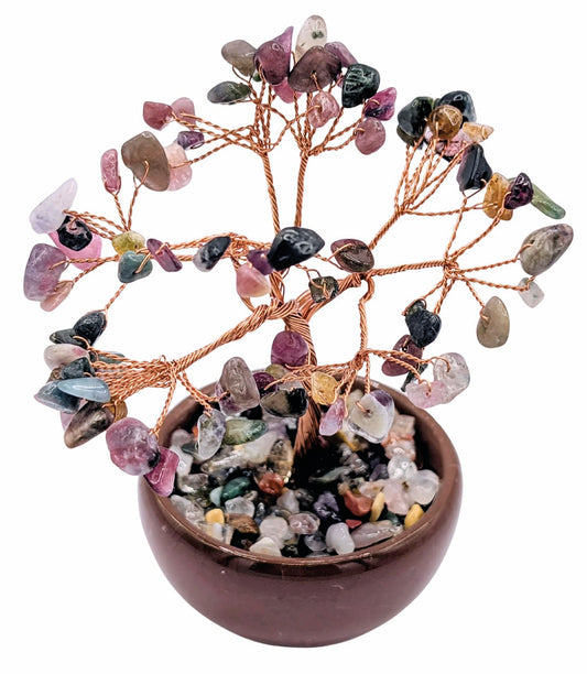 Arbre de Vie en Pierres de Tourmaline