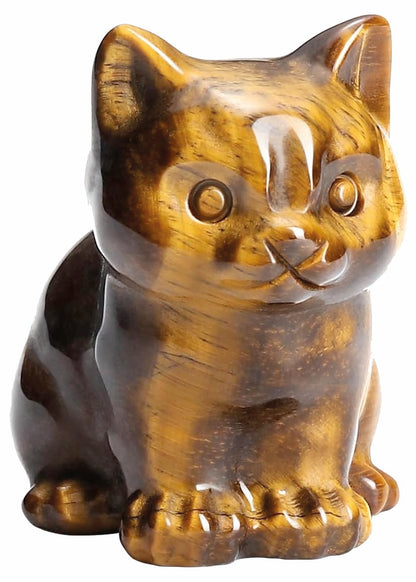 Figurine de Chat Œil
de Tigre