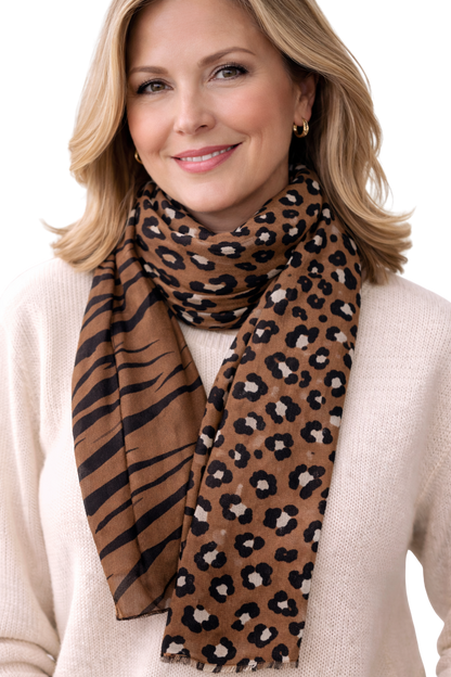Foulard print animal
