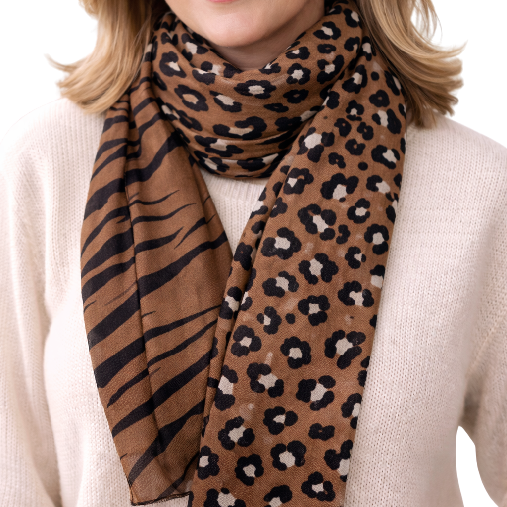 Foulard print animal