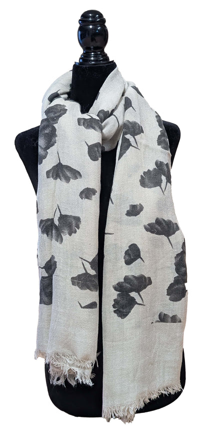 Foulard feuilles de Ginkgo