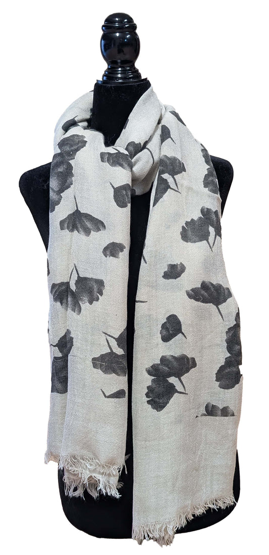Foulard feuilles de Ginkgo