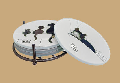 Set 4 sous-verre
 Les Chats dubout