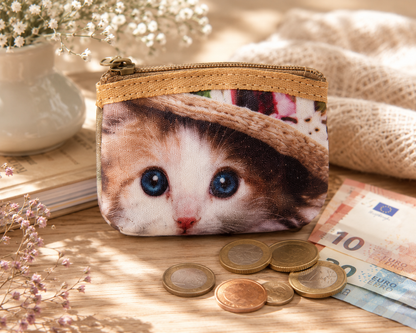 Petit Porte-Monnaie Zip Chat
