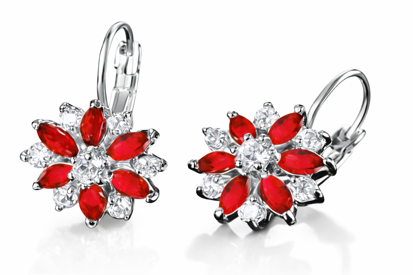 Boucles d'oreilles florales