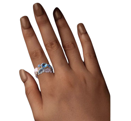 Bague plumes de lumière