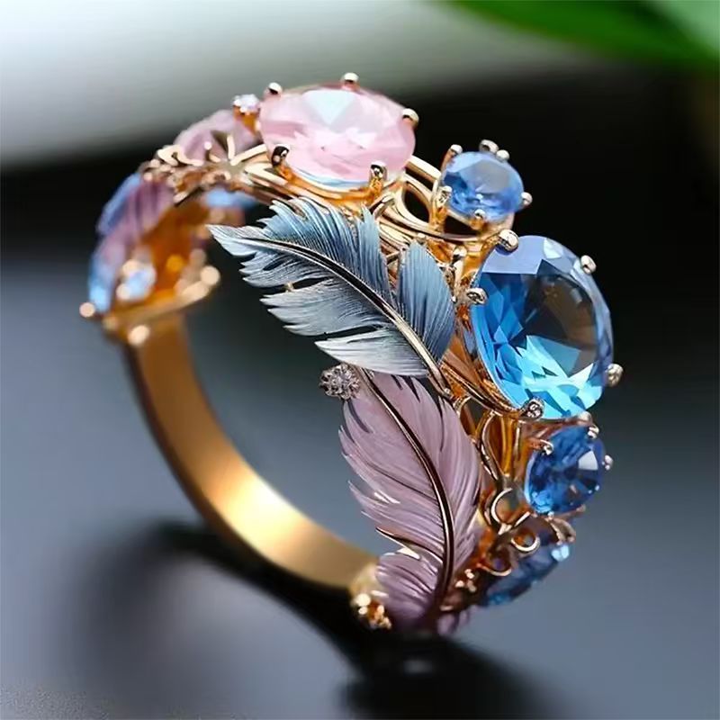 Bague plumes de lumière