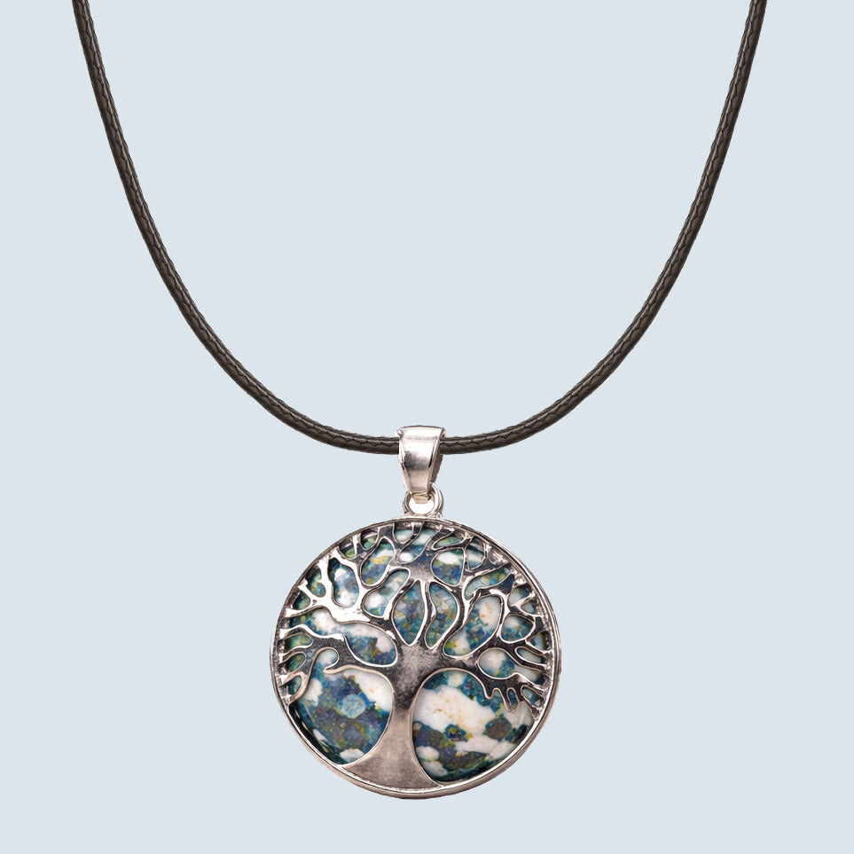 Pendentif  Arbre de la Vie - Jaspe Mosaïque
