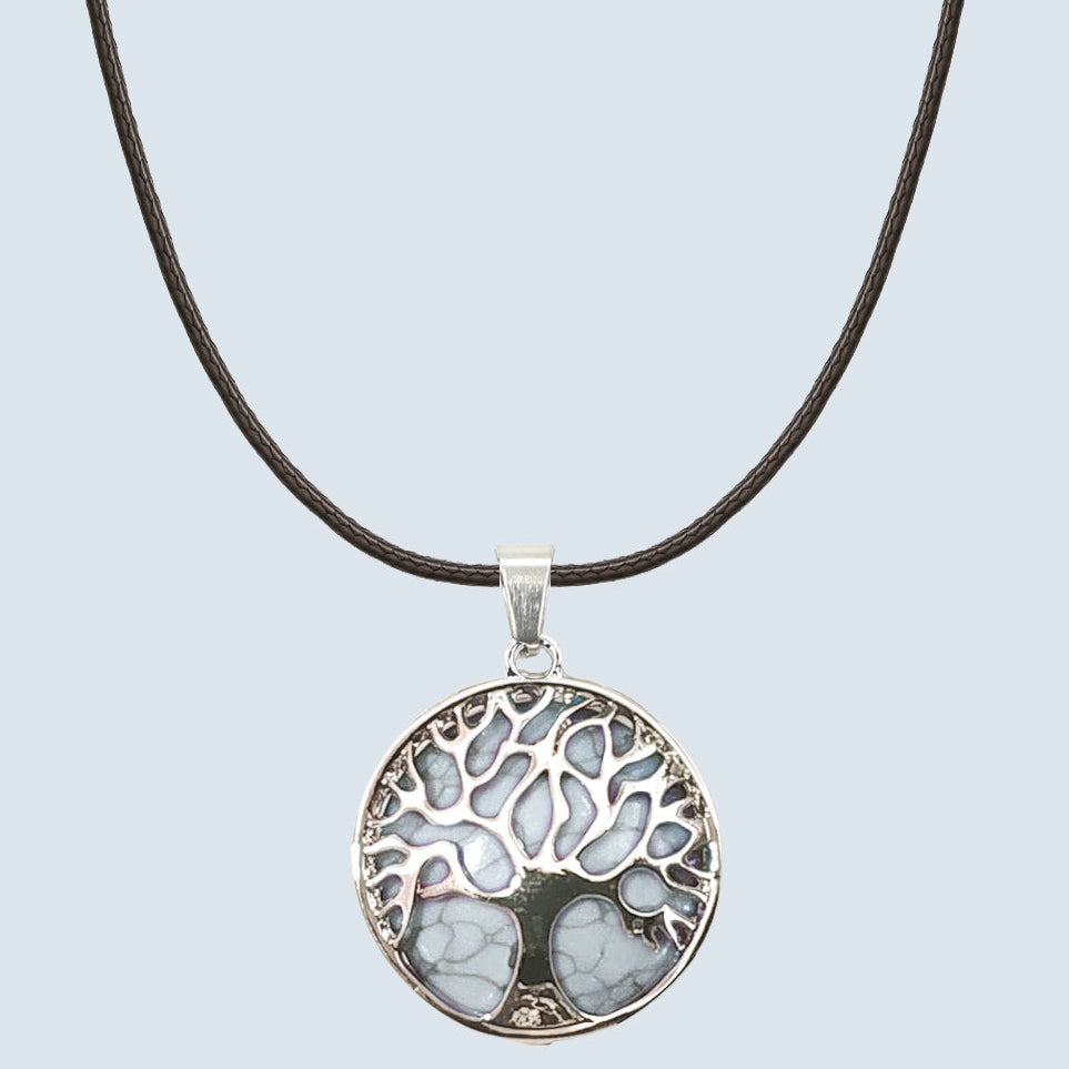 Pendentif  Arbre de la Vie - Turquoise blanche
