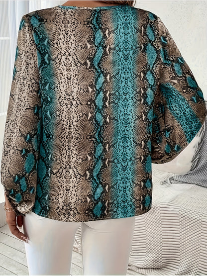 Chemise à motif peau de serpent