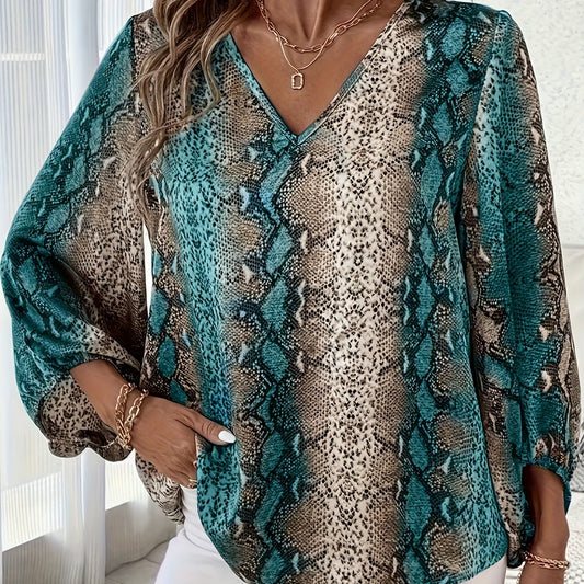 Chemise à motif peau de serpent