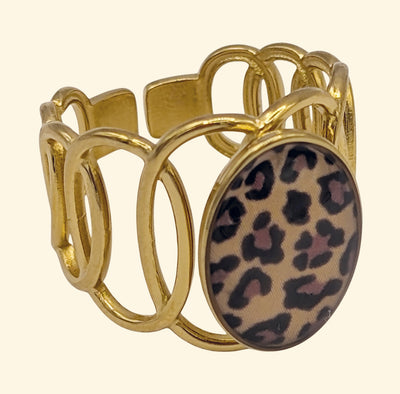 Bague Féline Dorée
