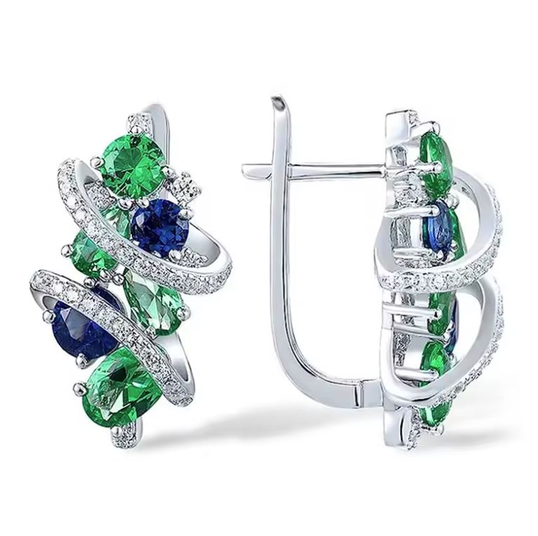 Boucles d'oreilles Spirale Éclat