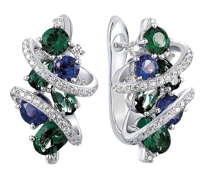 Boucles d'oreilles Spirale Éclat