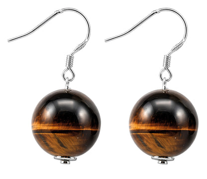 Boucles d'oreille oeil de tigre