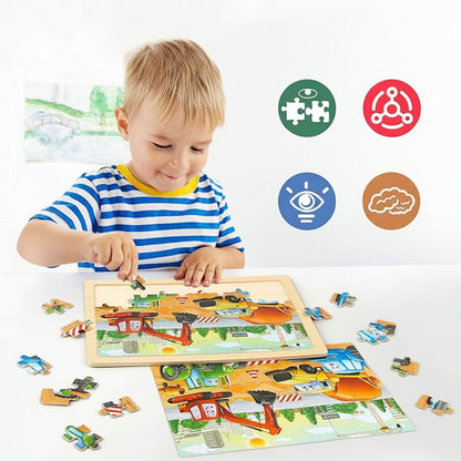 set puzzles en bois