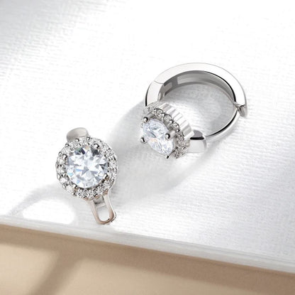 Boucles d’oreilles en Moissanite