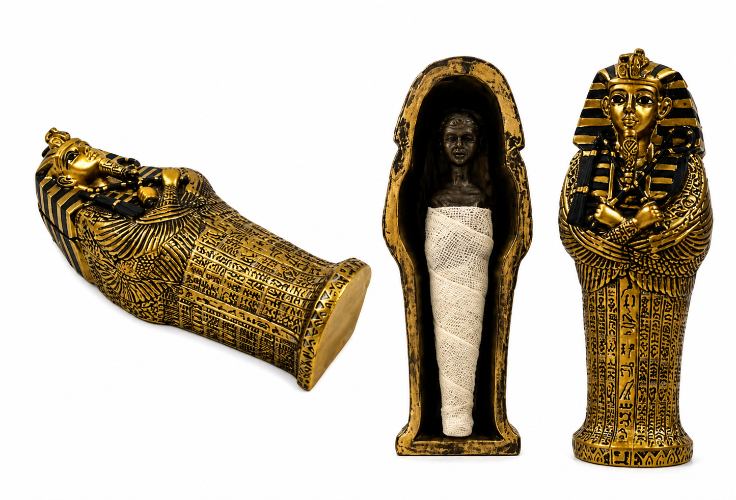 Sarcophage de Toutânkhamon sans Socle avec Momie