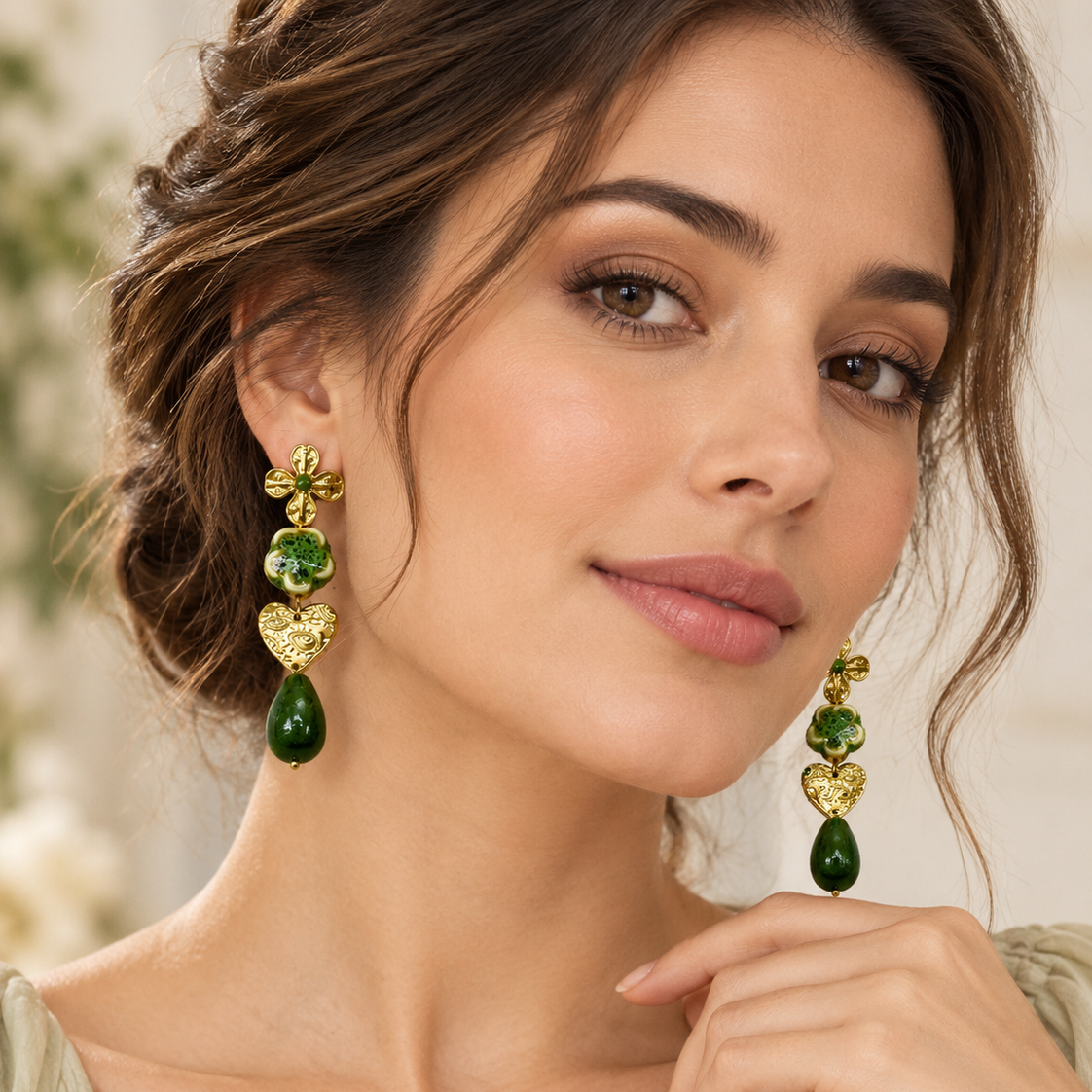 BOUCLES D’OREILLES JARDIN PRÉCIEUX