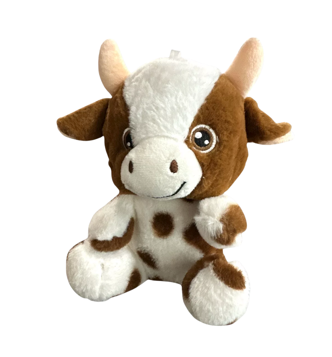 Peluche taureau assis